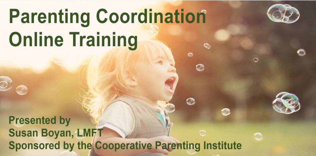 Parenting Coordination Training The Cooperative Parenting Institute